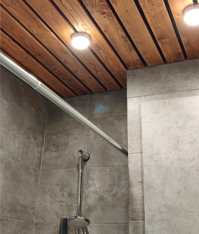 установка реечного потолка в санузле